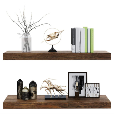 Europe Wholesale Kitchen Living Room Bedroom Display Rack Large Storage Wall Floating Shelf